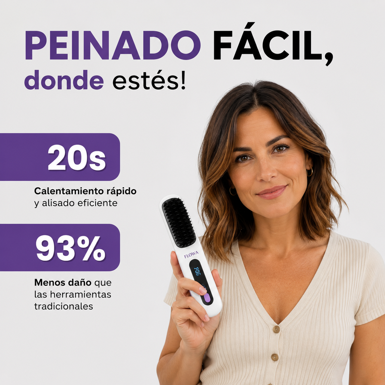 FLOWA Pro — El cepillo nº1 para pelo corto